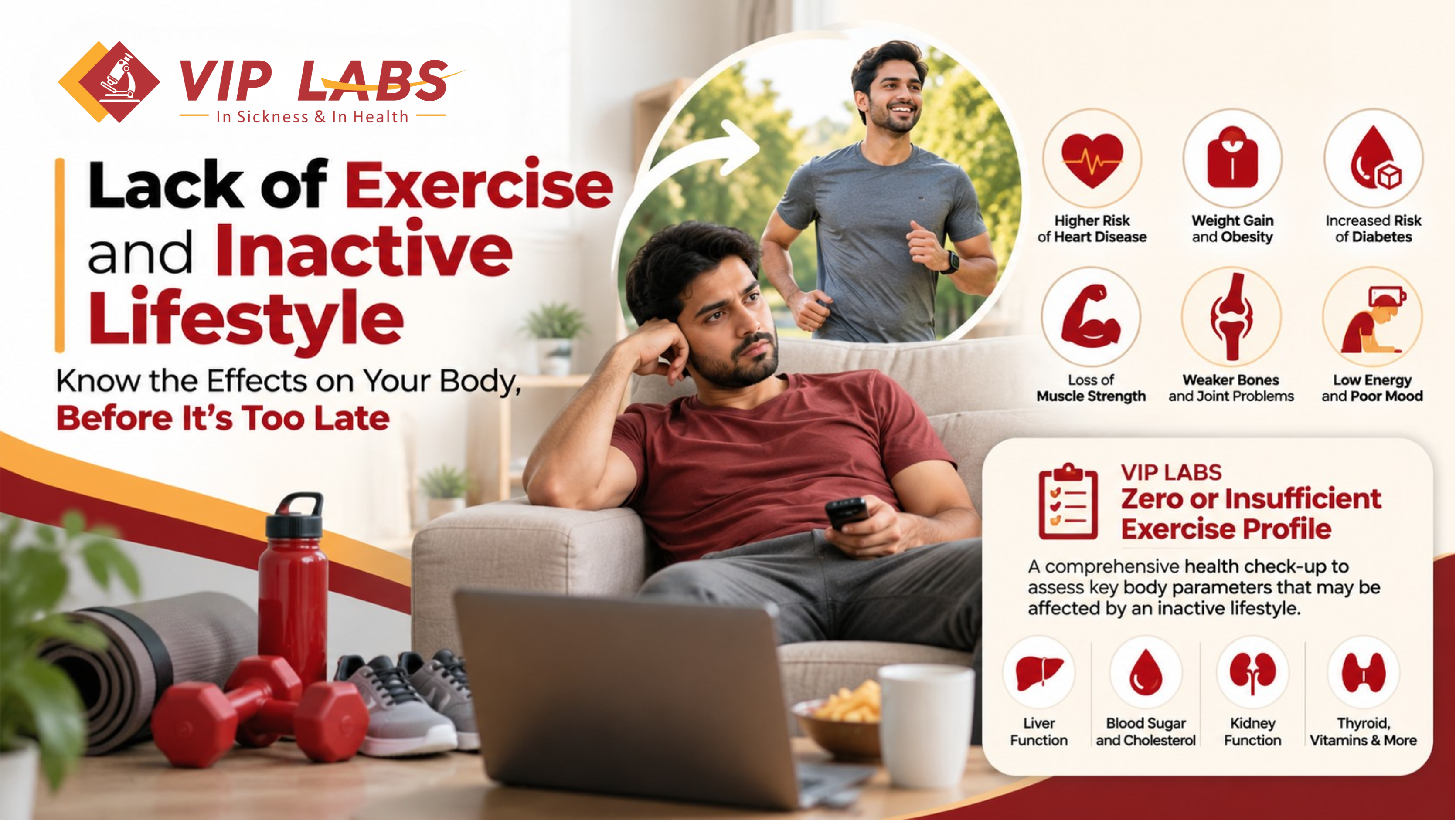 Lack of exercise and Inactive life style - know the effects on your body, before it's too late